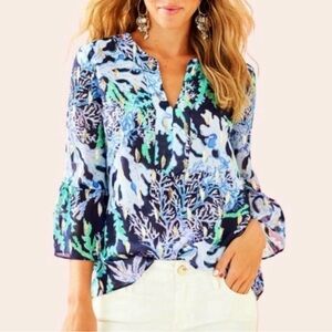 Lilly Pulitzer Elenora tunic top. EUC
